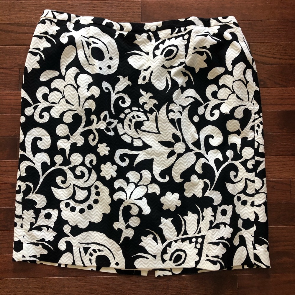 Black & White Talbots Skirt